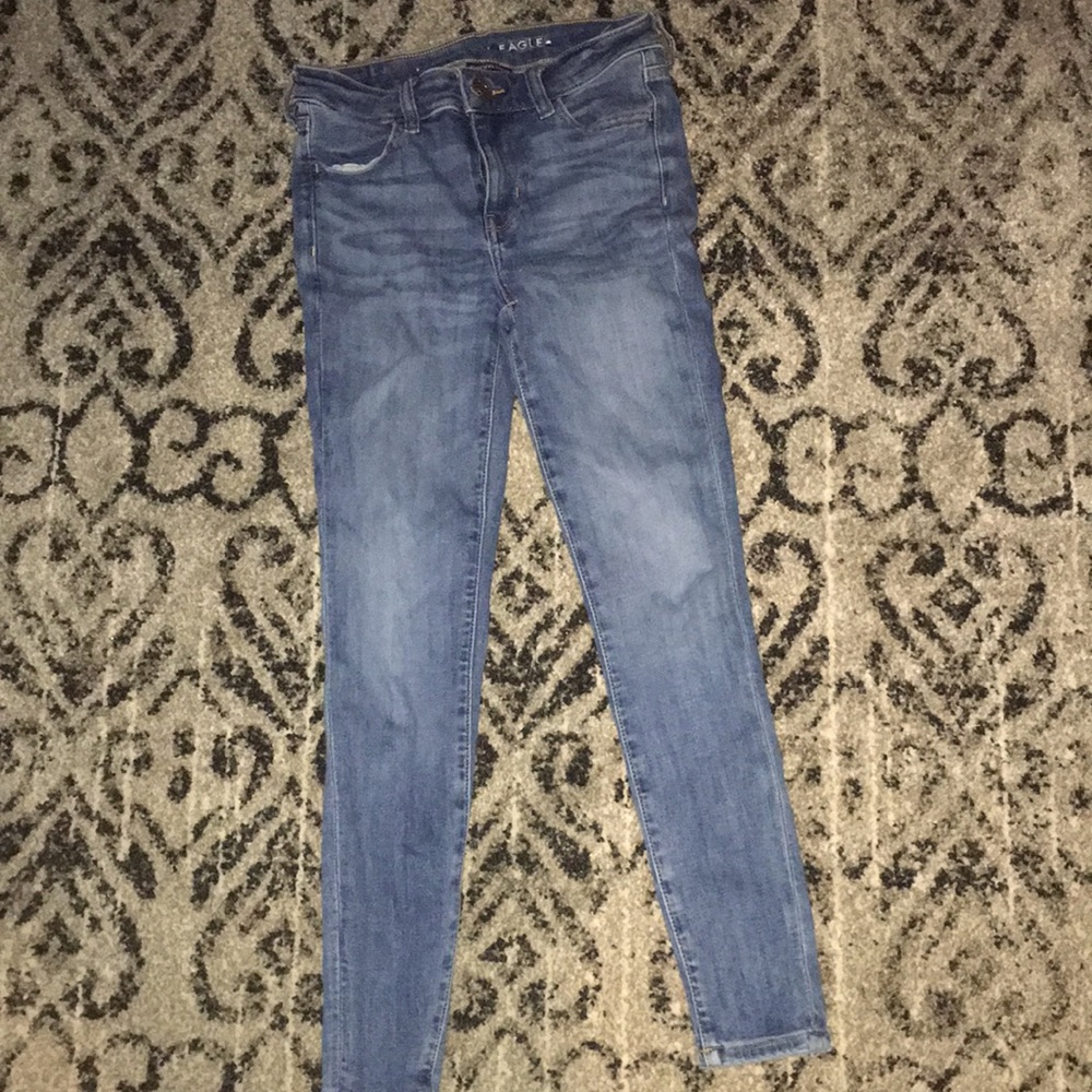american eagle short size 24 blue jeans